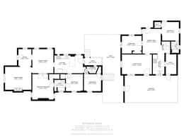 Main Bungalow and Carriage House Floor Plans