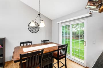 11 x 9 Dining Room with Slider to Back Yard