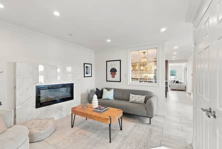 Living room with fireplace at 3 Willowbank Avenue
